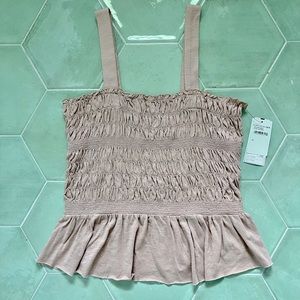 Melrose & Market NWT Nordstrom Rack Dusty Rose Colored Peplum Top